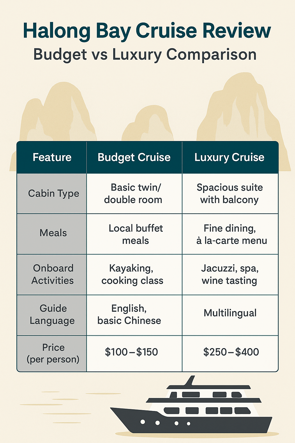 Halong Bay Cruise Review – Budget vs Luxury Comparison