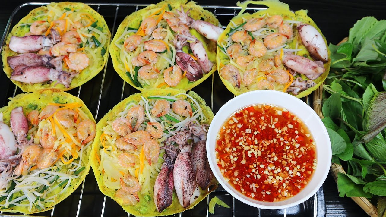 Bánh Xèo Mực (Squid Vietnamese Pancake)