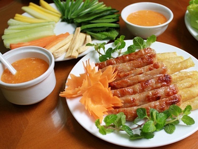 Nem Nướng Ninh Hòa (Ninh Hoa Grilled Pork Sausage)
